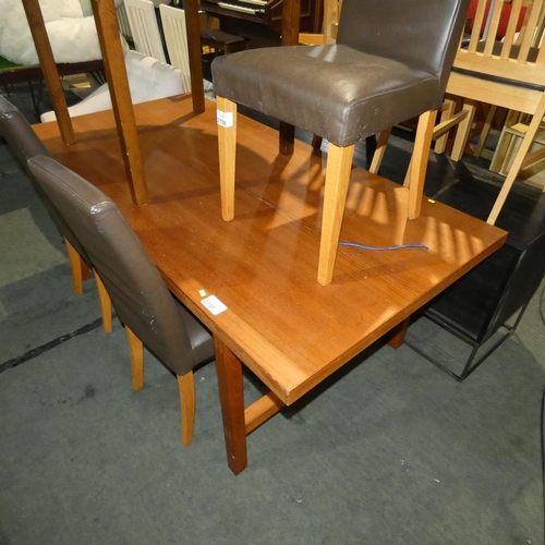 2200 - 1 x Staverton HA wooden table dated 1984