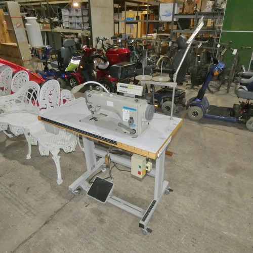 2054 - A Mitsubishi LS2-1780 industrial lockstitch sewing machine 240v fitted with a XC-G500-Y control unit... 