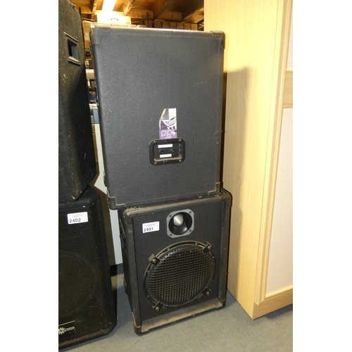 2401 - A pair of loud speakers by PPL type SF112-200 200W - trade