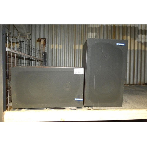 2466 - 2 x loud speakers by Pioneer type CS-100Z 40W