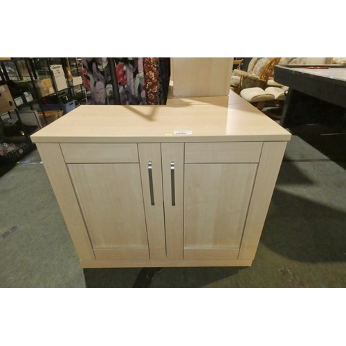 2209 - 1 x wood effect two door cabinet approx 90 x 45 x 76cm high