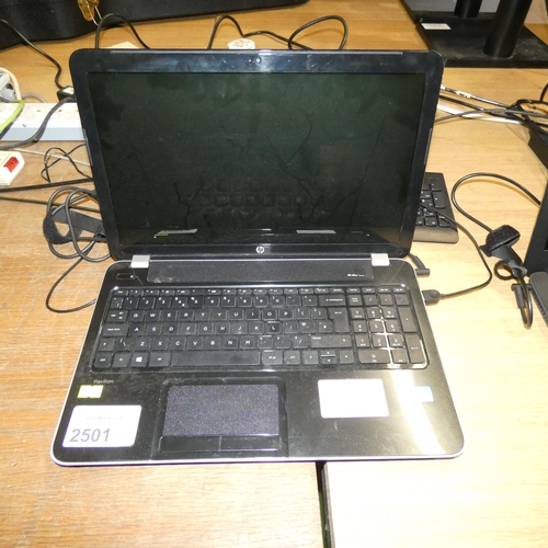 2501 - A Windows 8 laptop by HP with an intel i3 3rd gen 2.4ghz processor, 4gb ram, requires keyboard and m... 