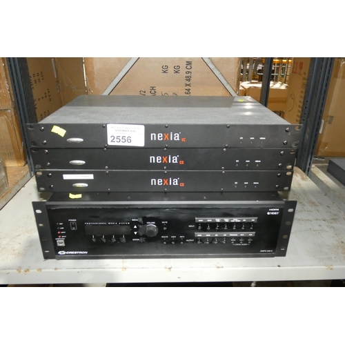 2556 - A rack mount Crestron Professional media system amplifier & 3 Nexia units by BiAmp - trade