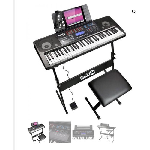 2321 - 1 x Rock Jam keyboard model RJ-761 Super Kit - Appears to be boxed and unused