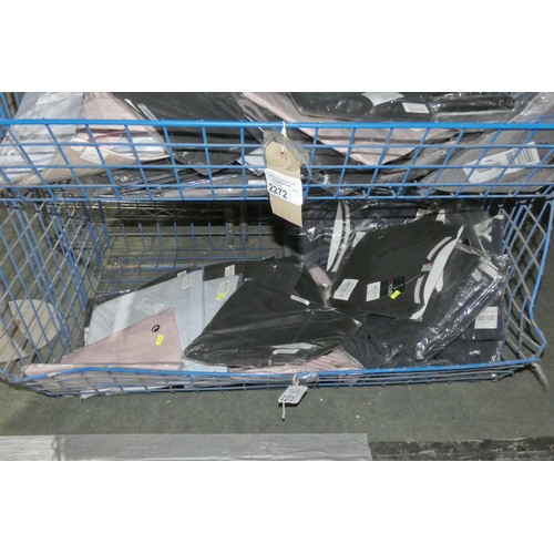 2273 - A quantity of various clothing - mainly tops in larger sizes. Contents of 1 metal mesh basket which ... 