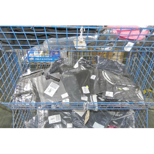 2316 - A quantity of various clothing - mainly tops in larger sizes. Contents of 1 metal mesh basket which ... 