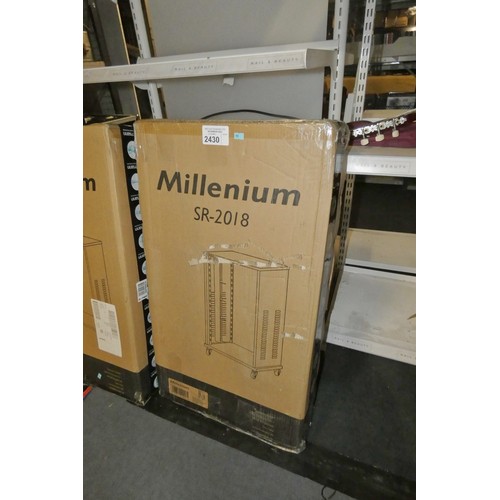 2430 - A mobile rack mount unit by Thomann type Millenium SR-2018 - Boxed unopened