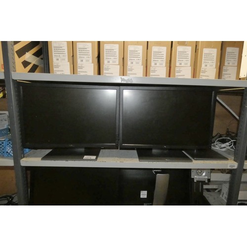 2474 - 4 x various 22 inch Dell computer monitors - trade