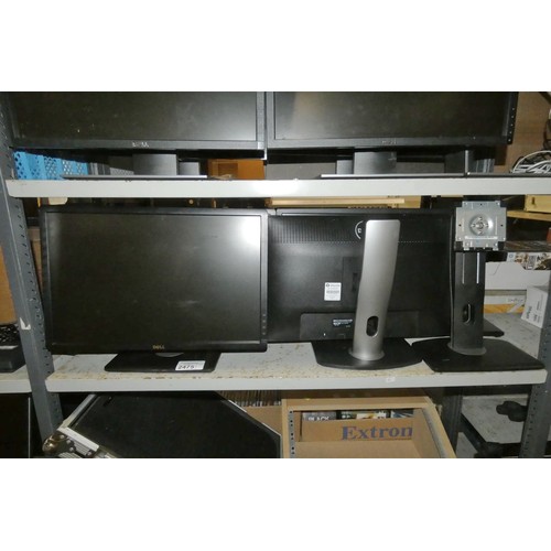 2475 - 4 x various 22 inch Dell computer monitors - trade