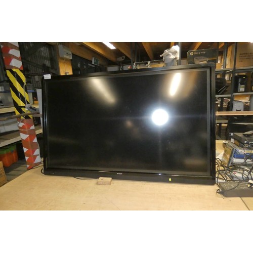 2523 - A large 60 inch flat touch screen LCD monitor by Sharp, features 3X HDMI type PN-60TB3 - working whe... 