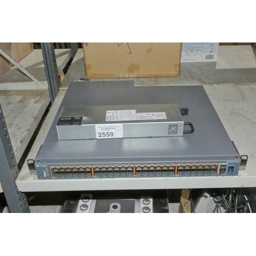 2559 - An Anatel Extreme Networks 48 port network switch unit type 4950GTS-PWR+ POE+, includes 1 power supp... 