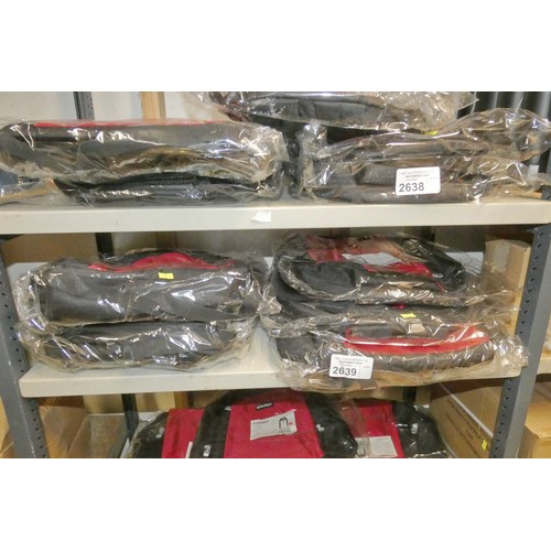 2639 - 5 x red and black back packs by Sparky, unused