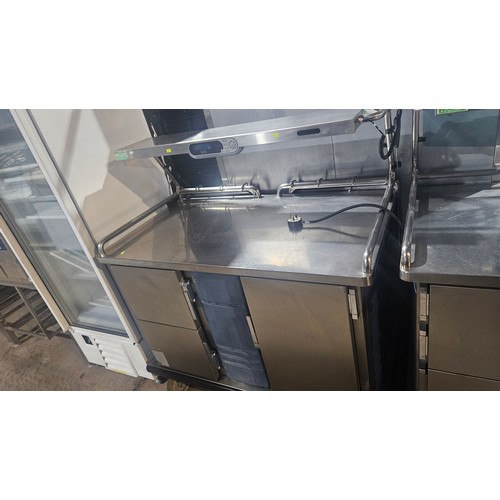 1179 - 2 mobile heated commercial stainless steel heated trolley, no make or model visible 240v - trade, 1-... 