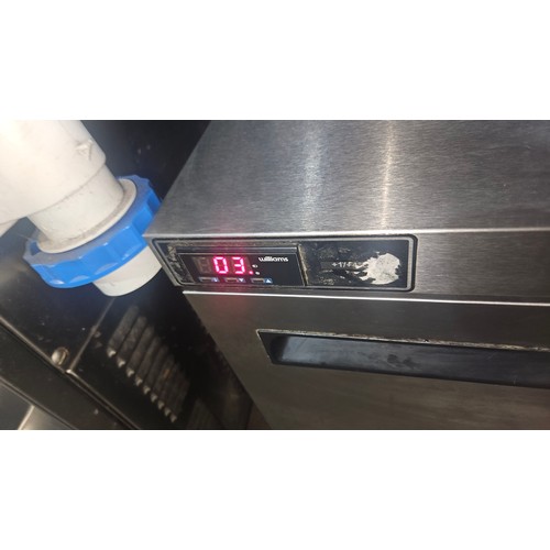 1220 - A commercial stainless steel under counter fridge by Williams type HA135SA - trade, Tested Working