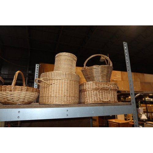 2110 - 7 x various baskets. Not practical to list in detail so please view or see photographs. Contents of ... 