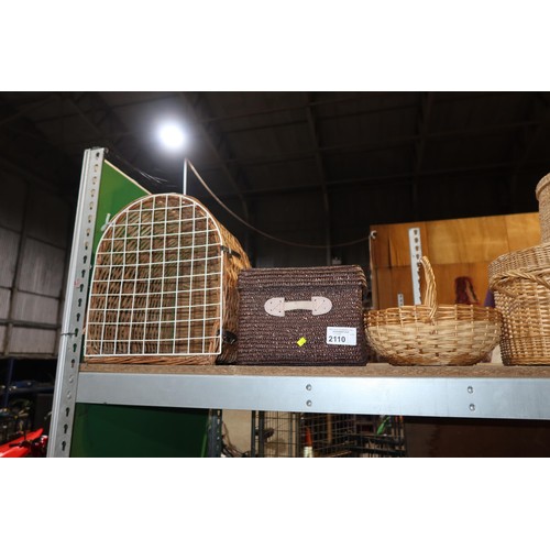 2110 - 7 x various baskets. Not practical to list in detail so please view or see photographs. Contents of ... 