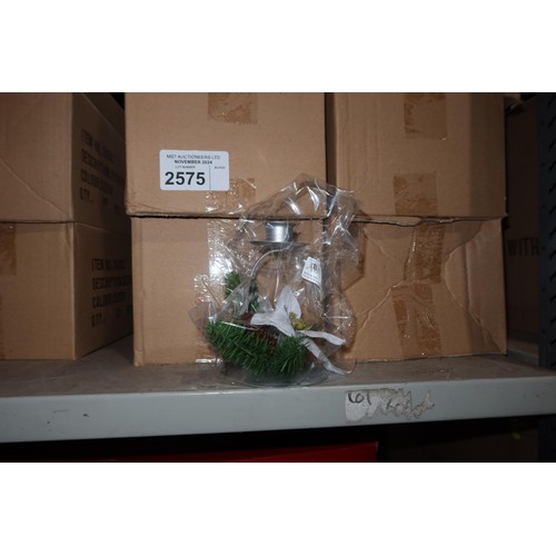 2575 - 6 boxes each containing 10 Christmas candle holders