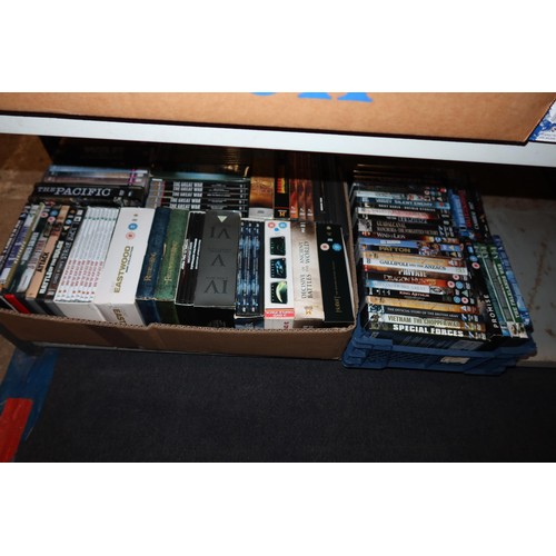 2465 - A quantity of various DVD box sets & films contents of 4 shelves