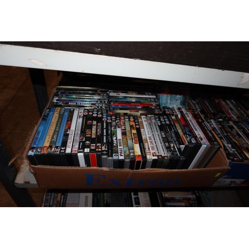 2465 - A quantity of various DVD box sets & films contents of 4 shelves