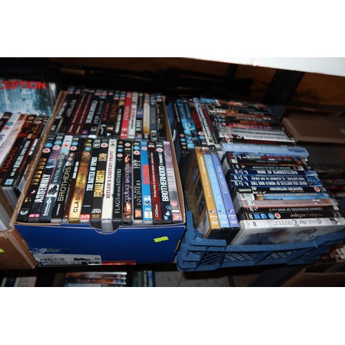 2465 - A quantity of various DVD box sets & films contents of 4 shelves