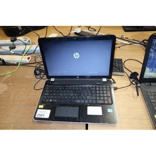 2501 - A Windows 8 laptop by HP with an intel i3 3rd gen 2.4ghz processor, 4gb ram, requires keyboard and m... 