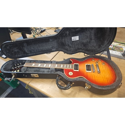 2512 - An Electric 6 string guitar by Gibson - Les Paul standard model - made in the USA, Serial number = 0... 