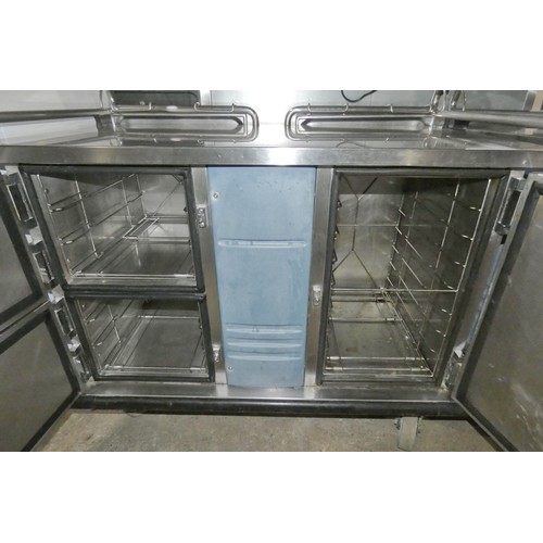 1179 - 2 mobile heated commercial stainless steel heated trolley, no make or model visible 240v - trade, 1-... 