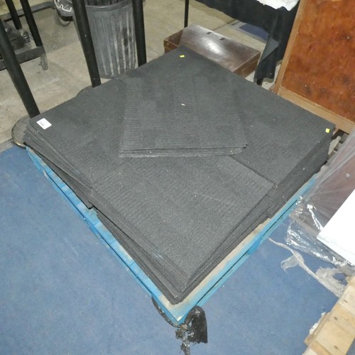 1549 - 1 pallet containing a quantity of approx 170 x black patterned carpet tiles each approx 50 x 50cm