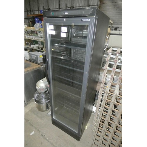 1137 - A tall display fridge by Tefcold type CEV425 - trade. Tested working