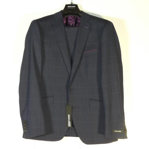 82 - A gentleman's blue suit by Remus Uomo, jacket 40R & trousers 34R, no waistcoat, retail price £329 - ... 