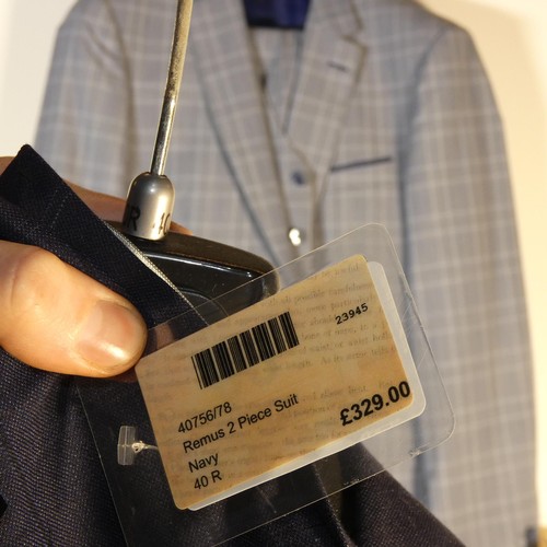 82 - A gentleman's blue suit by Remus Uomo, jacket 40R & trousers 34R, no waistcoat, retail price £329 - ... 