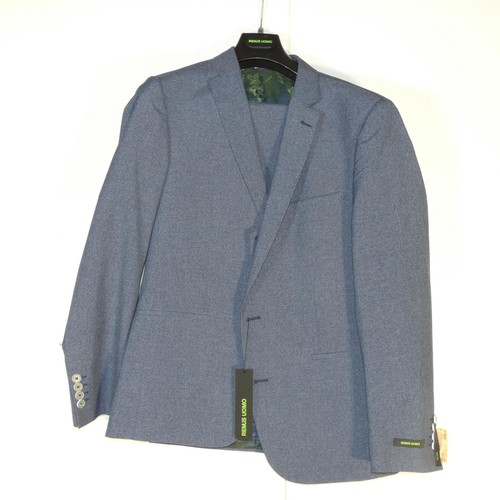 95 - A gentleman's blue suit by Remus Uomo, jacket 44R & trousers 44R, includes waistcoat, retail price £... 