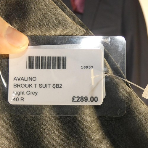 125 - A gentleman's grey suit by Brook Taverner, jacket 40R & trousers 34R, no waistcoat, retail price £28... 