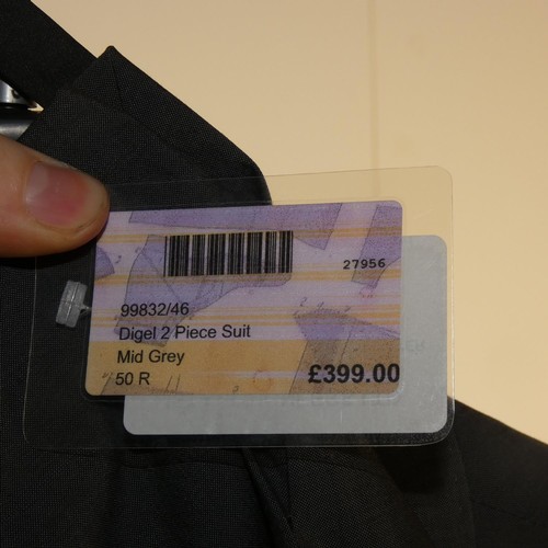 192 - A gentleman's grey suit by Digel, jacket 50R & trousers 44 1/2R, no waistcoat, retail price £399 - p... 