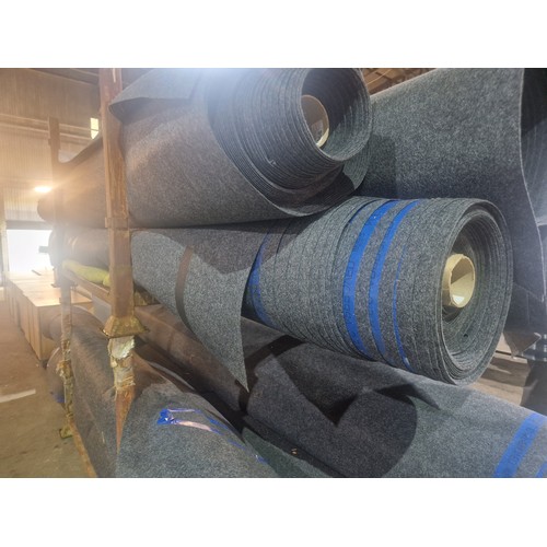 1569 - 1 x roll of grey contract carpet - The roll is 4m wide and approx 30m long. This carpet has been use... 