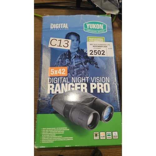 2502 - A pair of digital night vision Binoculars by digital generation type ranger pro