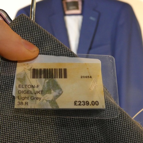 227 - A gentleman's grey jacket by Digel size 38R, retail price approx £239 - please see pictures for more... 