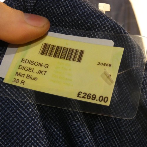 230 - A gentleman's blue jacket by Digel size 38R, retail price approx £269 - please see pictures for more... 