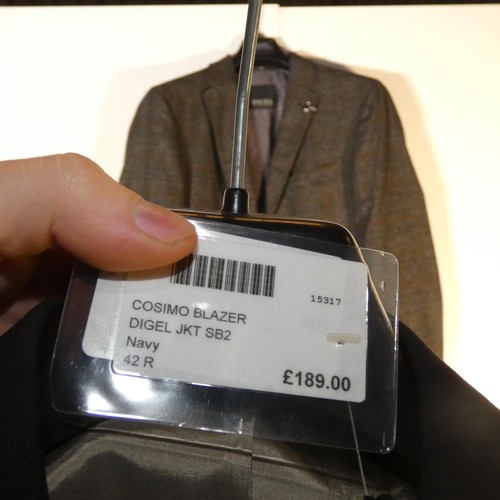 239 - A gentleman's navy/black jacket by Digel size 42R, retail price approx £189 - please see pictures fo... 