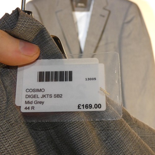 252 - A gentleman's grey jacket by Digel size 44R, retail price approx £169 - please see pictures for more... 