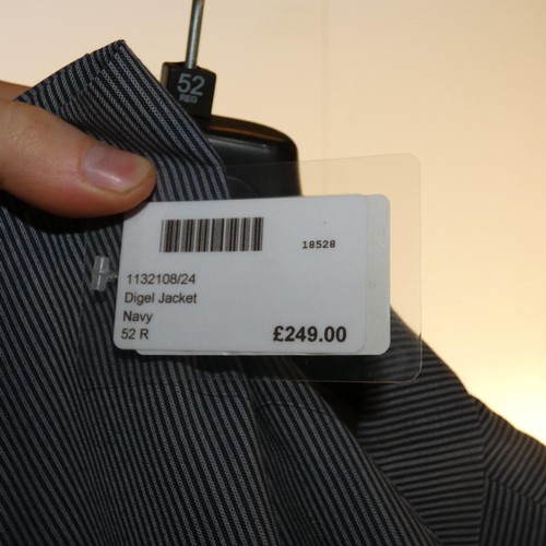 265 - A gentleman's blue jacket by Digel size 52R, retail price approx £249 - please see pictures for more... 