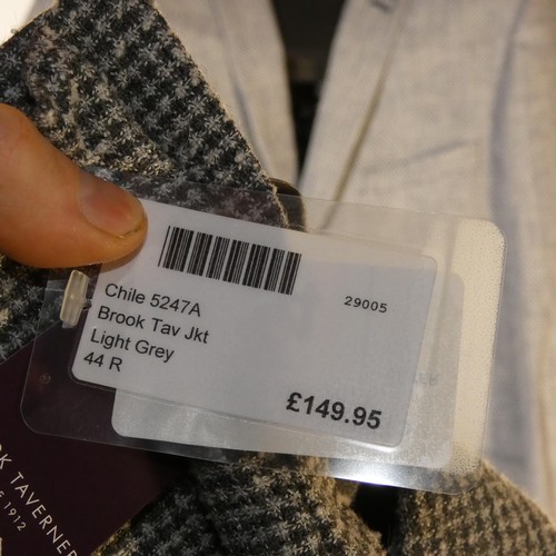 314 - A gentleman's grey jacket by Brook Taverner size 44R, retail price approx £149 - please see pictures... 