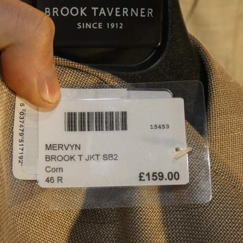 322 - A gentleman's beige jacket by Brook Taverner size 46R, retail price approx £159 - please see picture... 