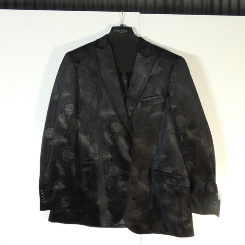 327 - A gentleman's black patterned jacket by Brook Taverner size 48R, retail price approx £169 - please s... 