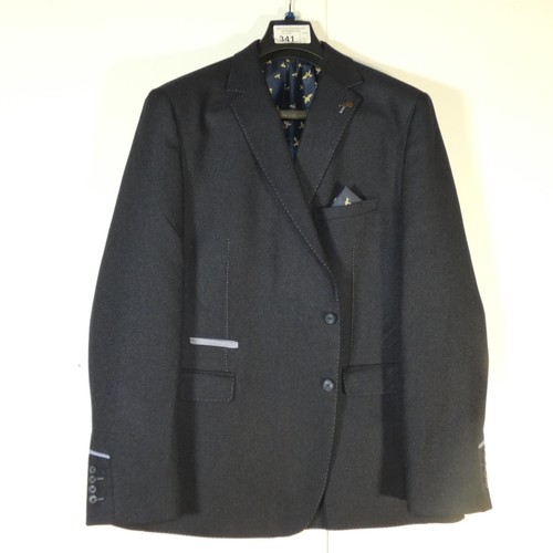 341 - A gentleman's blue overcoat by Fratelli Uniti size 52R, retail price approx £189 - please see pictur... 