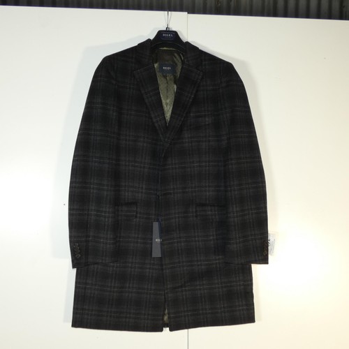 348 - A gentleman's charcoal check overcoat by Digel size 42R, retail price £269 - please see pictures for... 