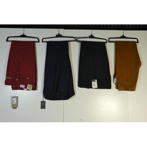 360 - 4 x pairs of gentleman's trousers size 36R - retail approx £300 - please see pictures for more