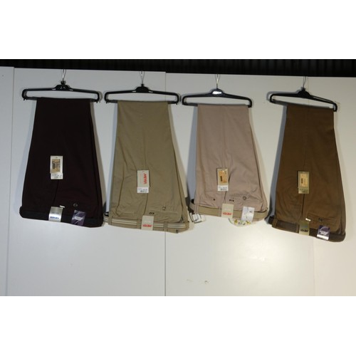 370 - 4 x pairs of gentleman's trousers size 38L - retail over £350 - please see pictures for more