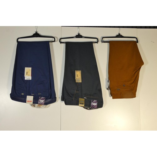 372 - 3 x pairs of gentleman's trousers size 40R - retail over £260 - please see pictures for more