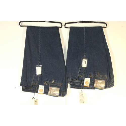 394 - 2 x pairs of men's jeans by meyer size 40s - retail £139 each - please see pictures for more details